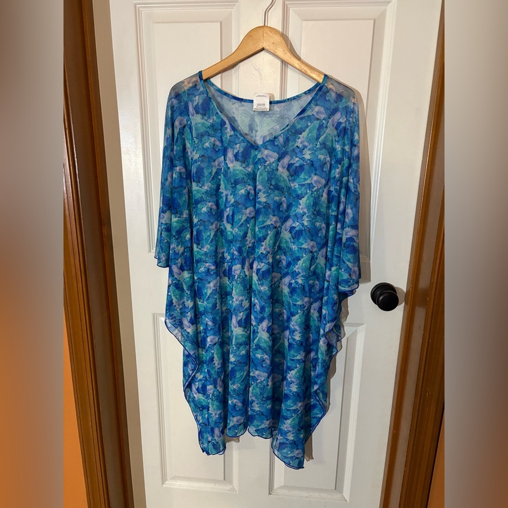 Kaftan style swimsuit cover up 2X